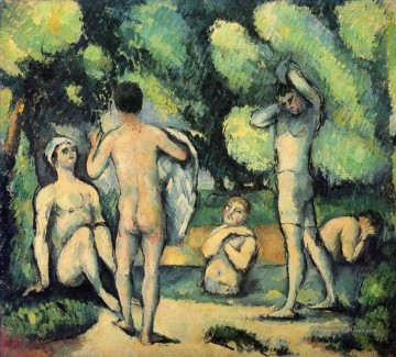 Paul Cézanne œuvres - Baigneurs 1880 Paul Cézanne